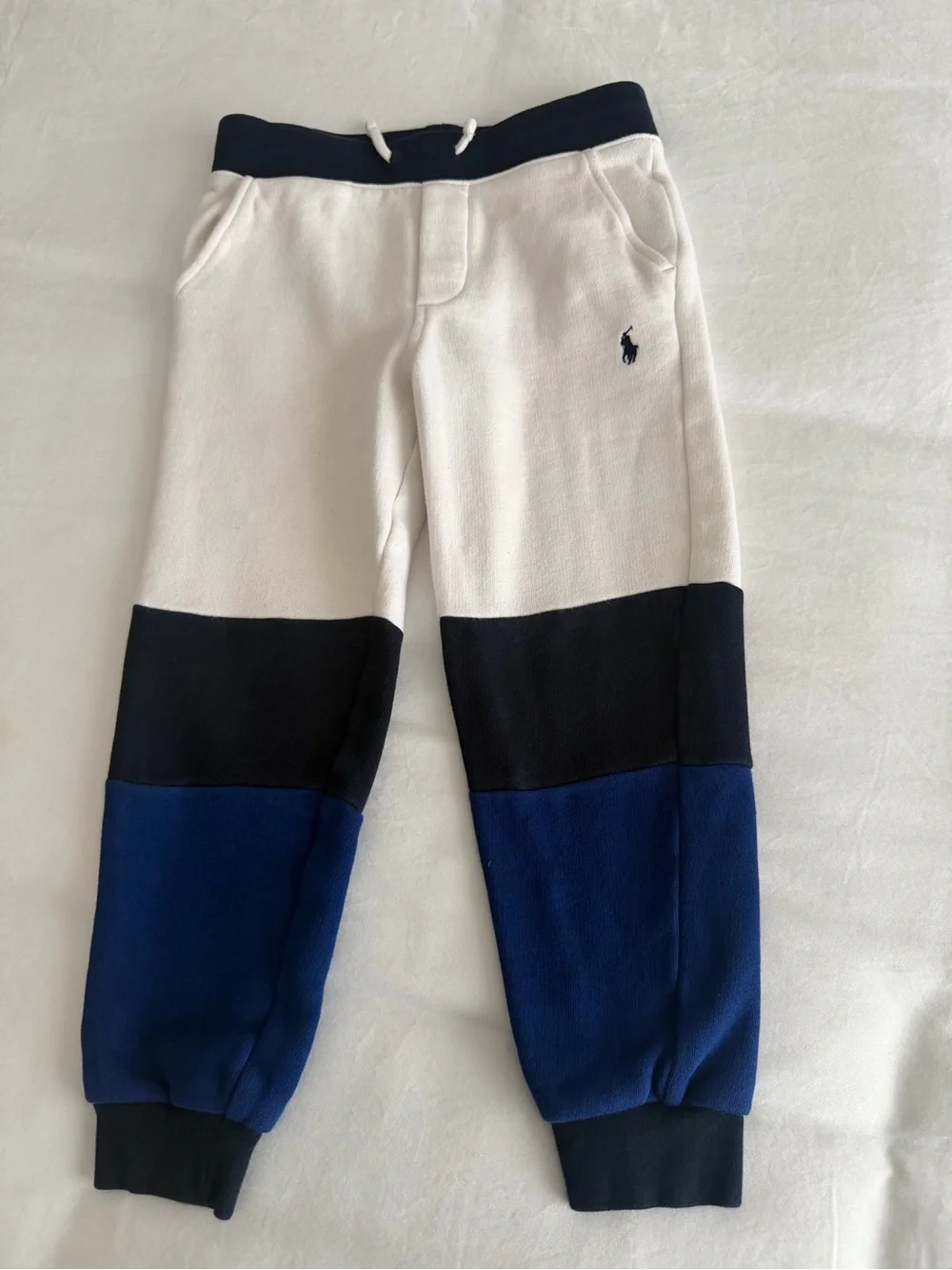 Polo by Ralph Lauren Kids Colorblock Joggers - White, Navy, Black